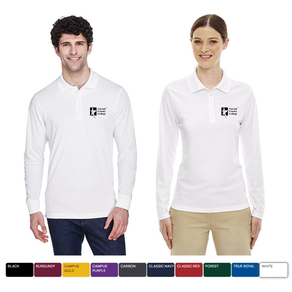 CORE 365 Long Sleeve Performance Pique Polo Shirt