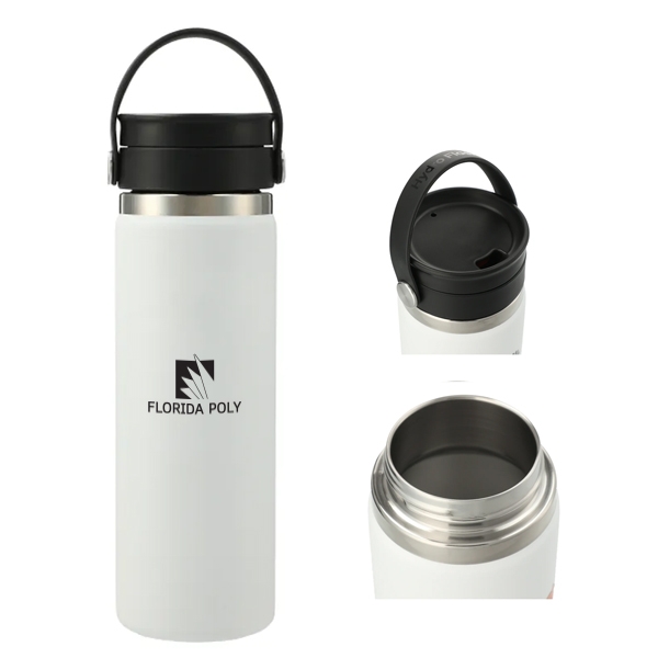 Hydro Flask 20 oz Bottle with Flex Sip Lid (White)