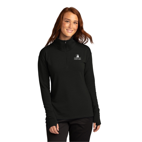 Sport-Tek® Ladies Sport-Wick® Stretch Contrast 1/2-Zip Pullover