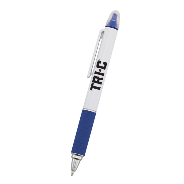 Twin-Write Pen With Highlighter