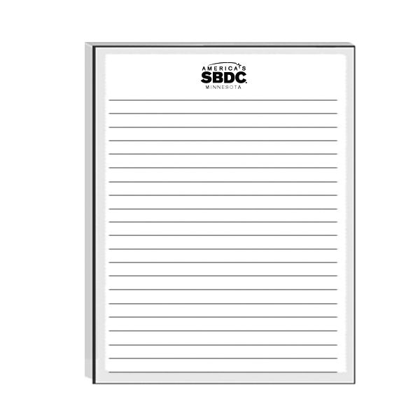 Custom Adhesive Notes | Souvenir 8-1/2 x 11 Scratch Pad-25 Sheet-Full  Color