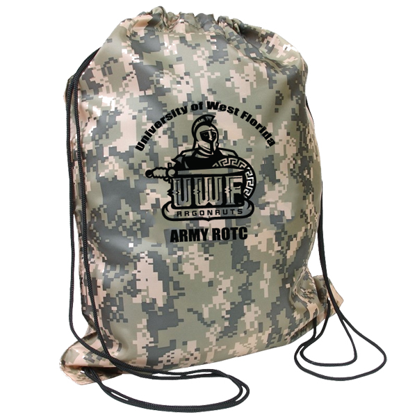 Camo Drawstring Backpack