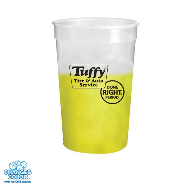 Logo Mood Stadium Cups (17 Oz., Screen Print), Plastic Cups