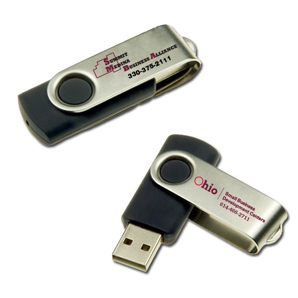 2GB USB Swivel Flash Drive