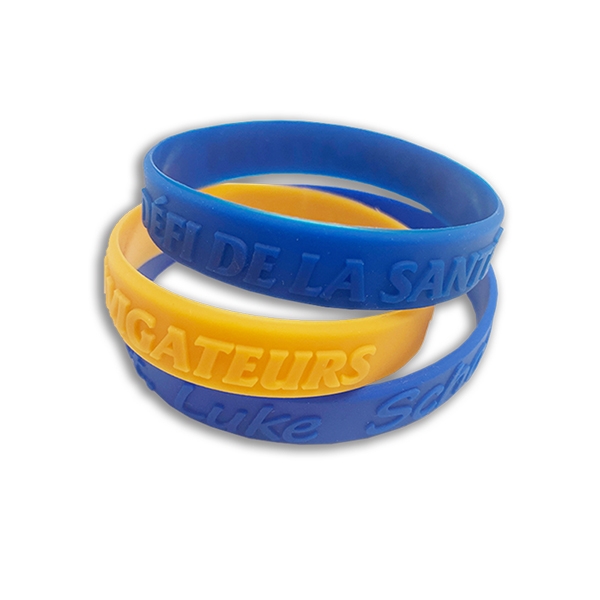 Silicone Wristbands - Embossed