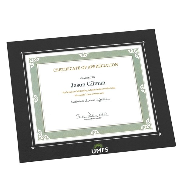 Deluxe Wrapped Edge Certificate Frame