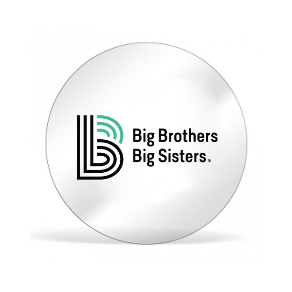 4.5 Inch Promotional Circle Outdoor White Vinyl Bumper Stickers