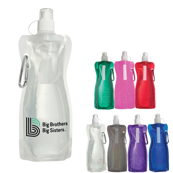 16 oz Bend-A-Bottle Foldable Water Bottles