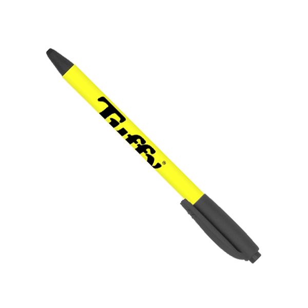 Solana Softy Metallic Pen With Stylus - Full Color with your logo