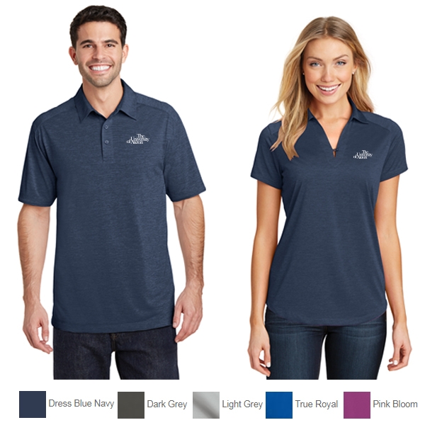 port authority ladies digi heather performance polo