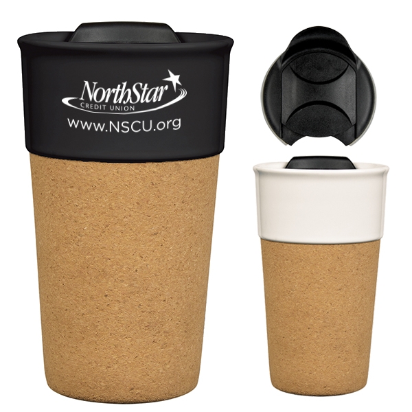 13 oz Ceramic Travel Mugs W/lid