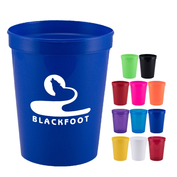 16oz Reusable Plastic Stadium Cups