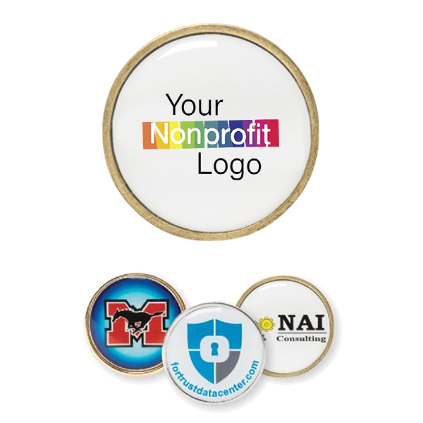 Full Color Dome Custom Metal Ball Marker