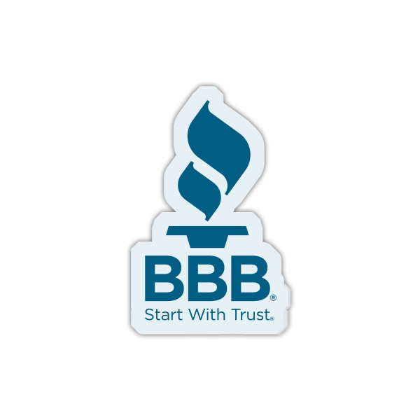 3x3 Glossy Removable White Vinyl Stickers