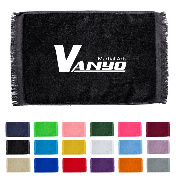 Premium Fringed Velour Sports Towel