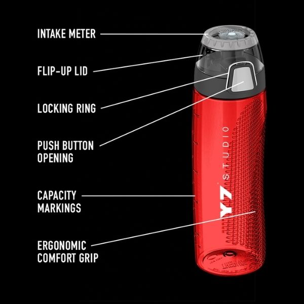 Thermos 24 oz. Eastman Tritan Flip-Cap Hydration Water Bottle with Carry  Loop